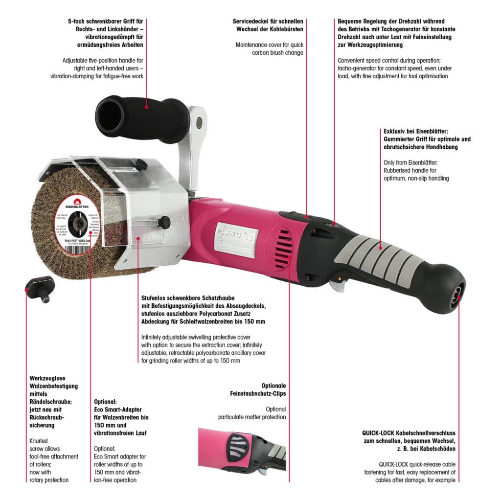 Ročni polirnik Eisenblätter POLY-PTX® 800 - slika 6