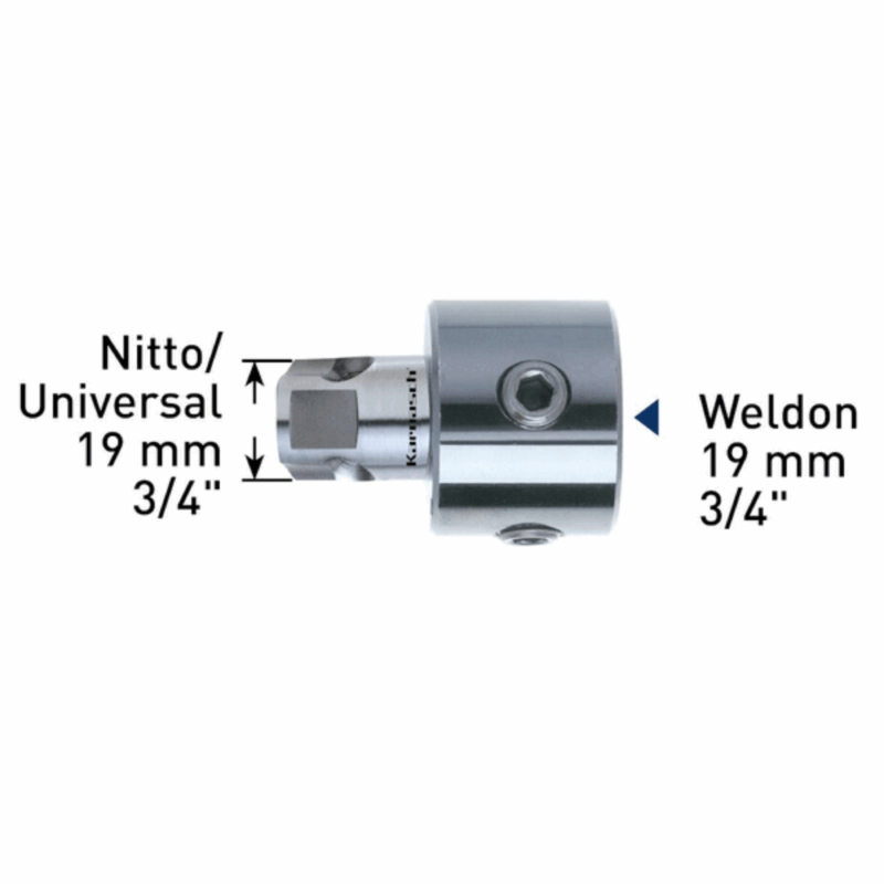 Adapter Nitto/Universal + Weldon 19mm - izvrtina 7,98mm