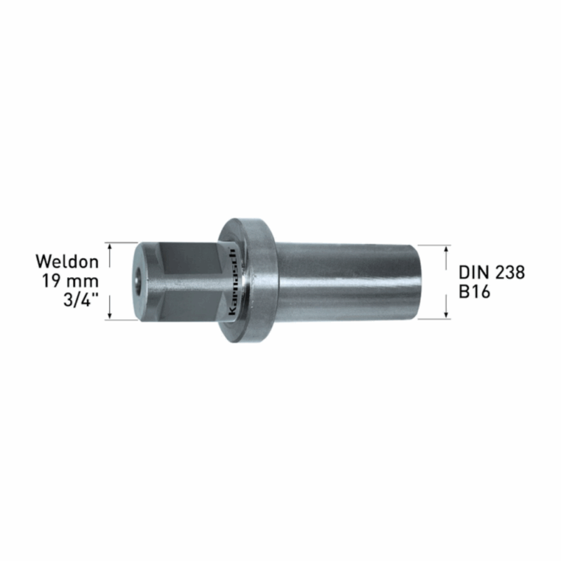 Adapter Weldon 19mm - DIN 238 B16