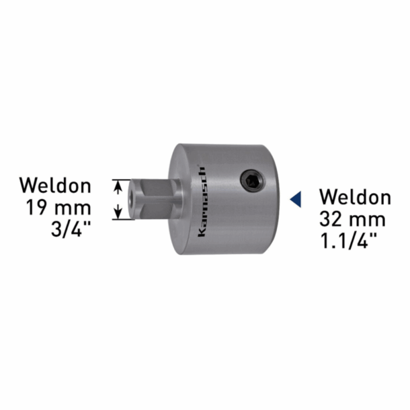 Adapter Weldon 19mm - Weldon 32mm - izvrtina 7,98mm
