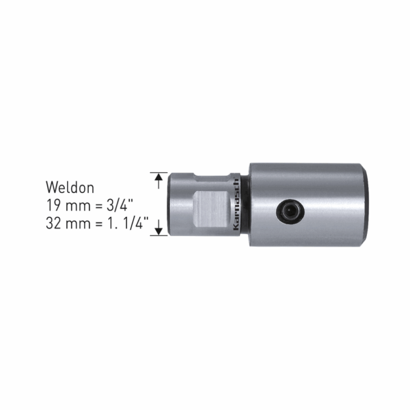 Adapter z Weldon 19/32mm vpetjem - za HSS-Co5 + TIN navojne svedre