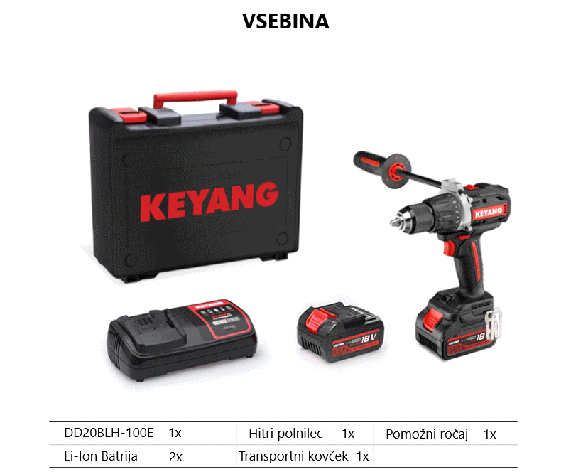file Akumulatorski vijacnik KEYANG DD20BLH100E 18V 5.0Ah celoten opis 99