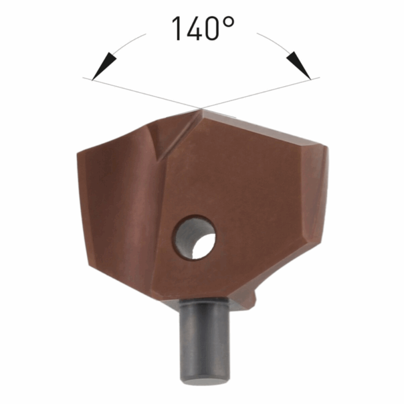 Rezalni vložek 140° - STAINLESS-STEEL-TEC prevleka - za nerjaveča jekla
