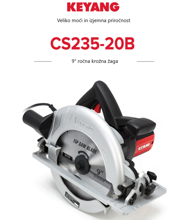 file Rocna krozna zaga Keyang CS235 20B – 235mm 2000W celoten opis 1