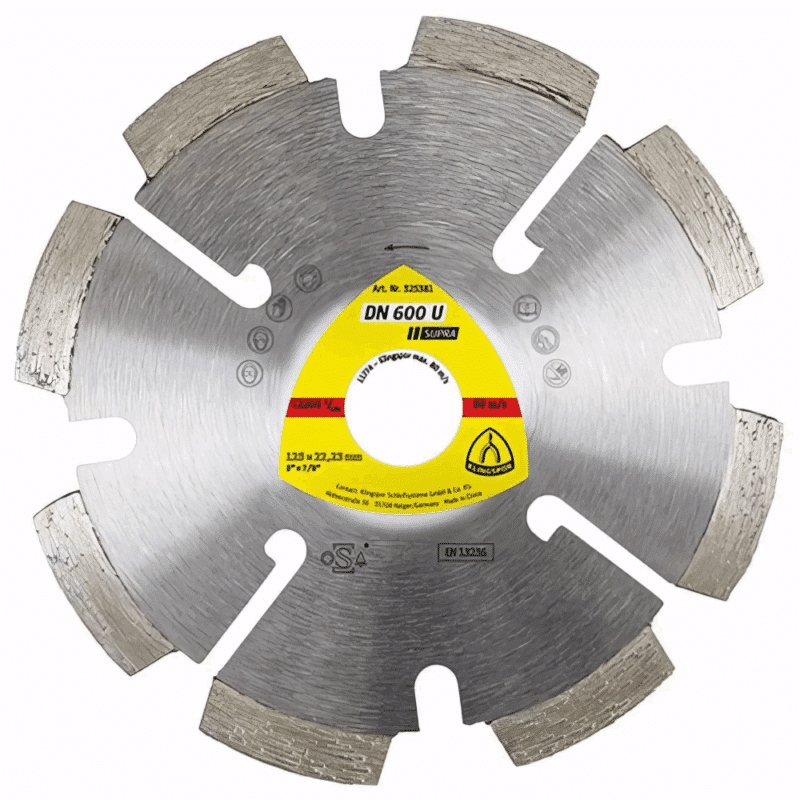 Diamantna rezalna plošča Klingspor DN 600 U Supra (Ø80 - 125 mm) - slika 2