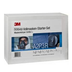 Celoobrazna maska 3m 50649 - starter set, s širokim naborom filtrov, omogoča zaščito pred tako rekoč vsemi nevarnostmi. Priložene zaščitne folije pa vizir maske zaščitijo pred ostanki barve oz. Mehanskimi poškodbami.