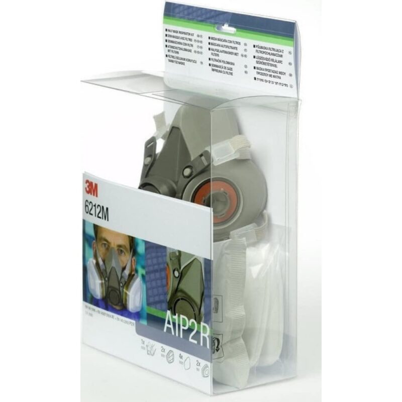 Polobrazna maska 3M 6212M komplet A1P2 - slika 3
