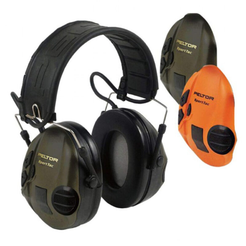 Aktivni glušniki 3M Peltor SportTac - 26 dB (zelena/oranžna) - slika 2
