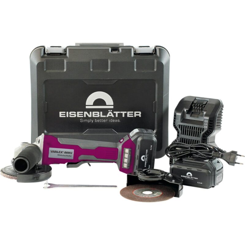 Akumulatorski kotni brusilnik Eisenblätter VARILEX - AKKU 18V BASIC SET - slika 2