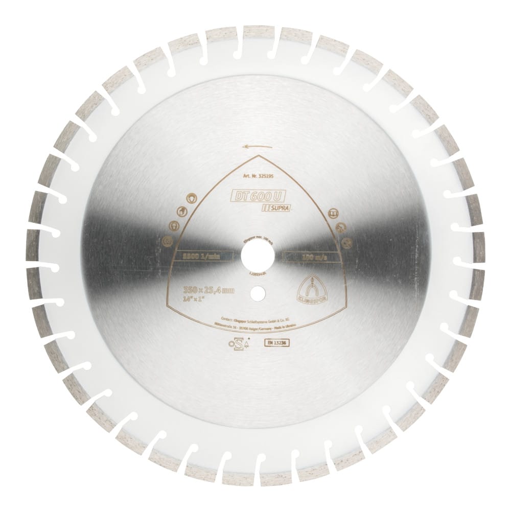 Diamantna rezalna plošča Klingspor DT 600 U Supra (Ø 300 – 500 mm ...