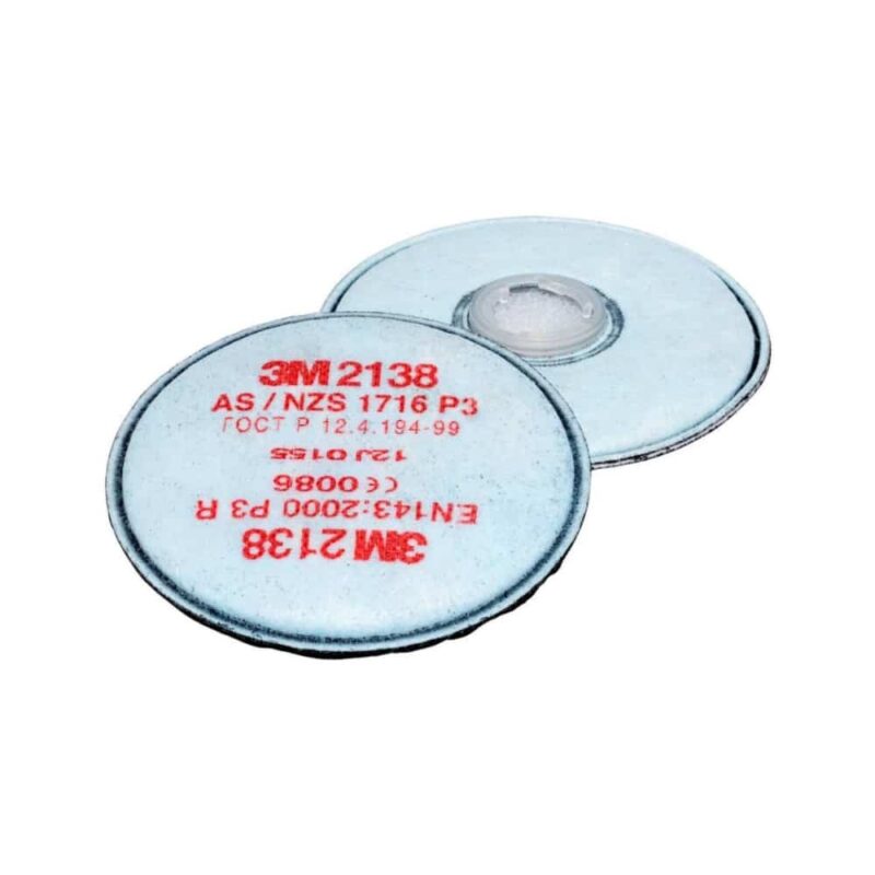 Filter 3M 2138 P3 R - z aktivnim ogljem - proti organskim hlapom in ozonu - slika 3