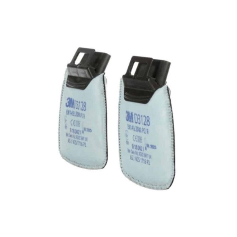 Filter 3M Secure Click D3128 P2 R – z aktivnim ogljem - proti delcem, organskim in kislim plinom ter ozonu - slika 2