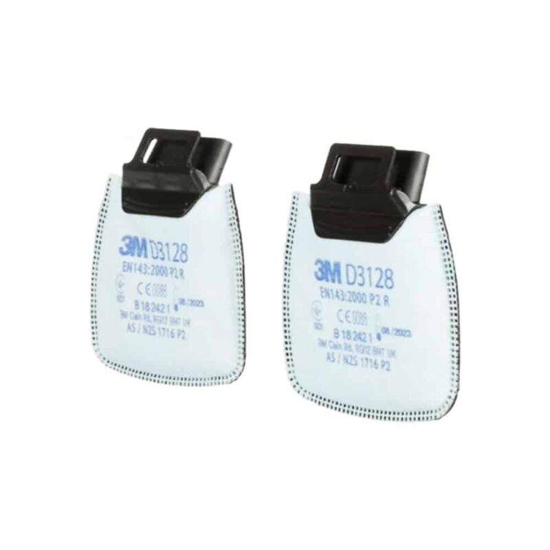 Filter 3M Secure Click D3128 P2 R – z aktivnim ogljem - proti delcem, organskim in kislim plinom ter ozonu - slika 3