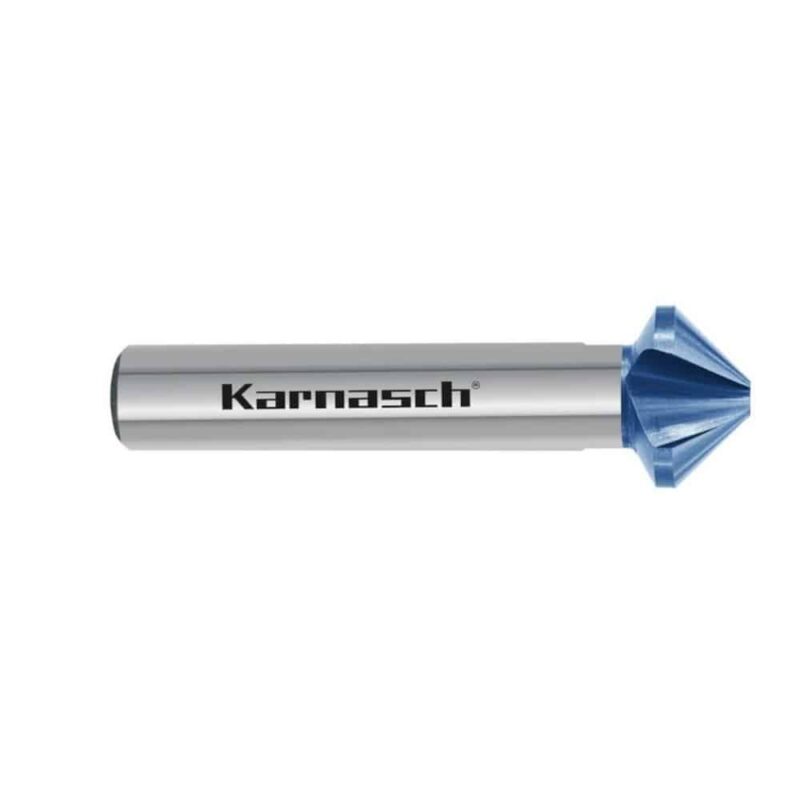Grezilo Karnasch HSS-XE + BLUE-TEC – DIN 335, Oblika C 90°, 3-ploskovno vpetje - Asimetrična rezila - slika 2