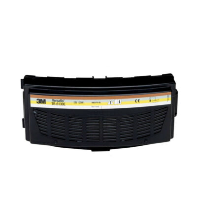 Kombinirani filter 3M Versaflo TR-6130E ABE1P ščiti pred anorganskimi plini in hlapi ter plini in hlapi kislin.