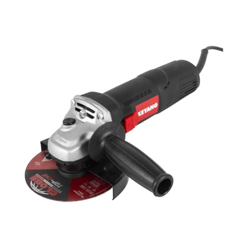 Kotni brusilnik KEYANG DG125A-750SC Ø125mm - 750W LASTNOSTI: - Vitko, okroglo ohišje (Ø60mm) - Blokada osi, za enostavno zamenjavo orodij - Izvrstno kroženje zraka za boljše hlajenje - Zaščita pred vdorom finega prahu - Zmogliv 750W motor - Stransko stikalo za dodatno varnost in enostavno uporabo z eno roko - Dodatni ročaj - Funkcija KICKBACK CONTROL - zaustavi napravo v primeru zagozdenja - Funkcija OVERLOAD PROTECTION - zaustavi napravo v primeru preobremenitve - Dvojna, labirintna zatesnitev menjalnika za dodatno zaščito