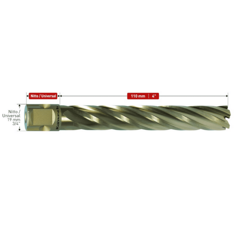 Kronski sveder KARNASCH GOLD-LINE110, NITTO/UNI vpetje – globina reza: 110mm