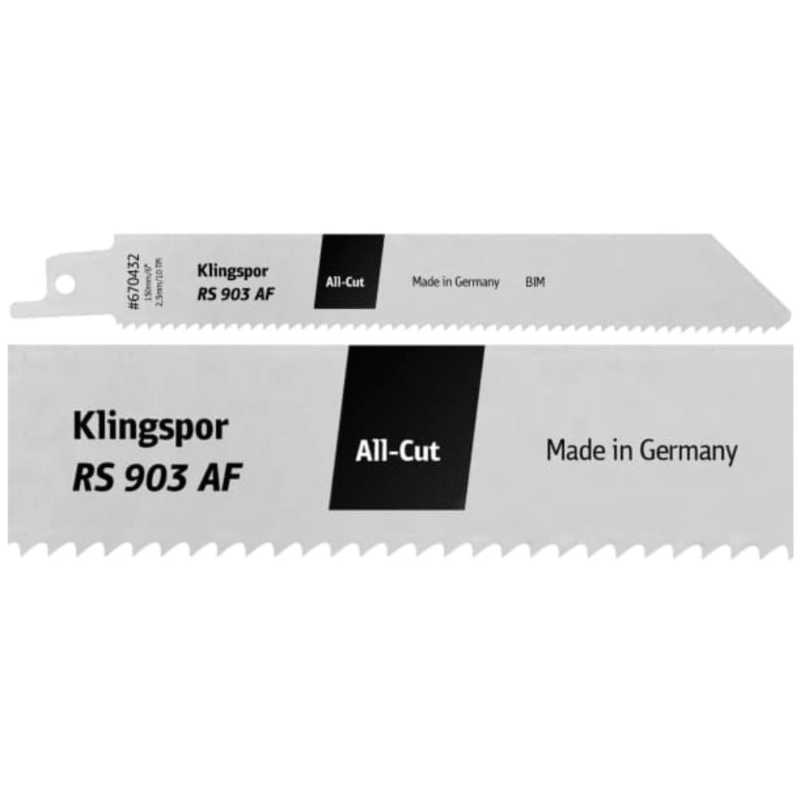 List sabljaste žage Klingspor RS 903 AF Special – Bi-Metal (5 kosov) - slika 2