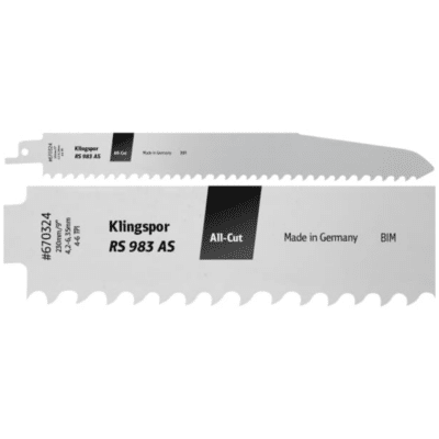 List sabljaste žage Klingspor RS 983 AS Special – Bi-Metal (5 kosov) - Image 2