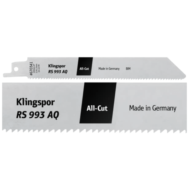 List sabljaste žage Klingspor RS 993 AQ Special – Bi-Metal (5 kosov) - slika 2