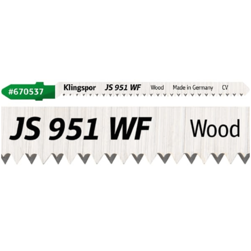 List vbodne žage Klingspor JS 951 WF Special – krom vanadij (5 kosov) - slika 2