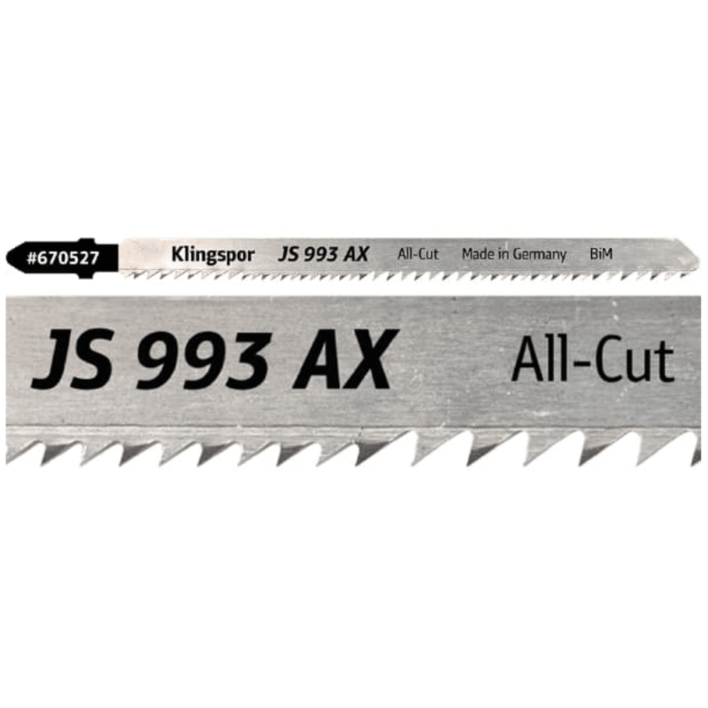 Bi-Metal list vbodne žage Klingspor JS 993 AX Special (5 kosov) - slika 2