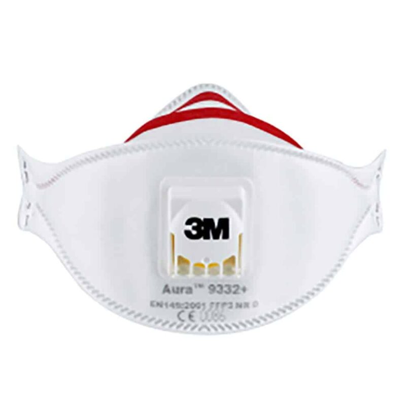 Respirator 3M 9332+ Aura Komfort FFP3 - z izdihovalnim ventilom - slika 2