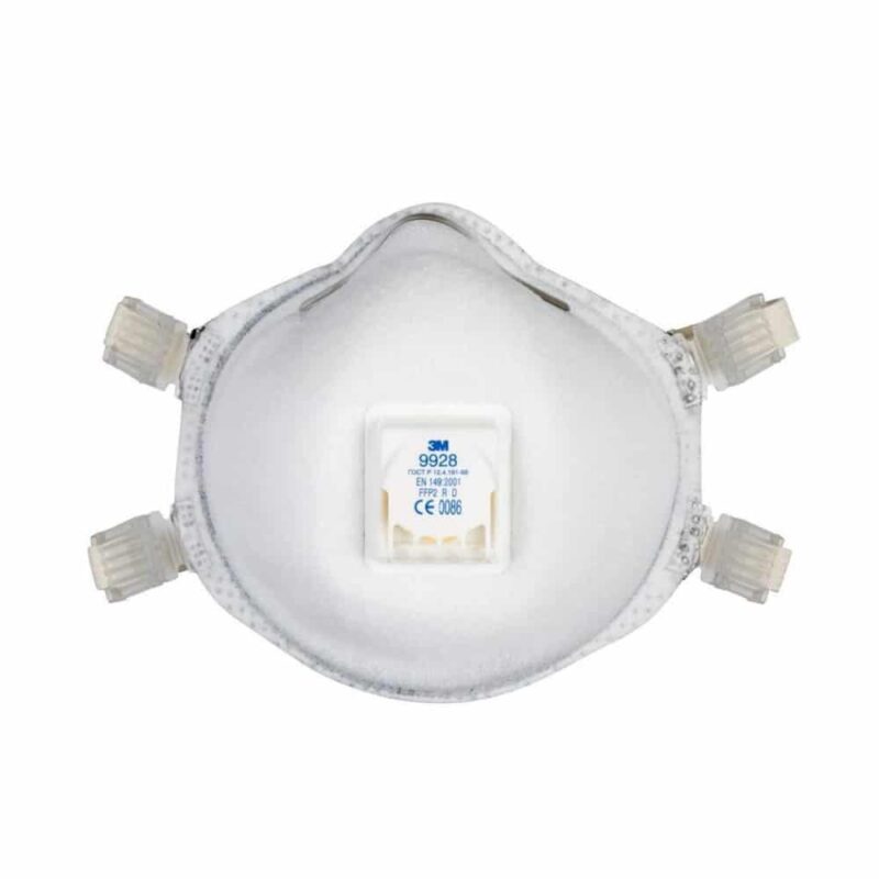 Respirator 3M 9928 FFP2 R D - z izdihovalnim ventilom - zaščita pred ozonom - slika 2