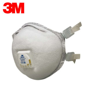 Respirator 3M 9928 FFP2 R, z izdihovalnim ventilom, za zaščito pred ozonom, trdimi in tekočimi delci in polutanti ter neprijetnimi vonjavami.