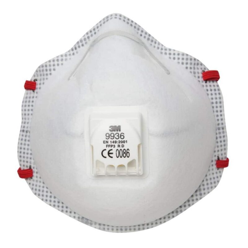 Respirator 3M 9936 FFP3 - z izdihovalnim ventilom - zaščita pred hlapi kislin - slika 2