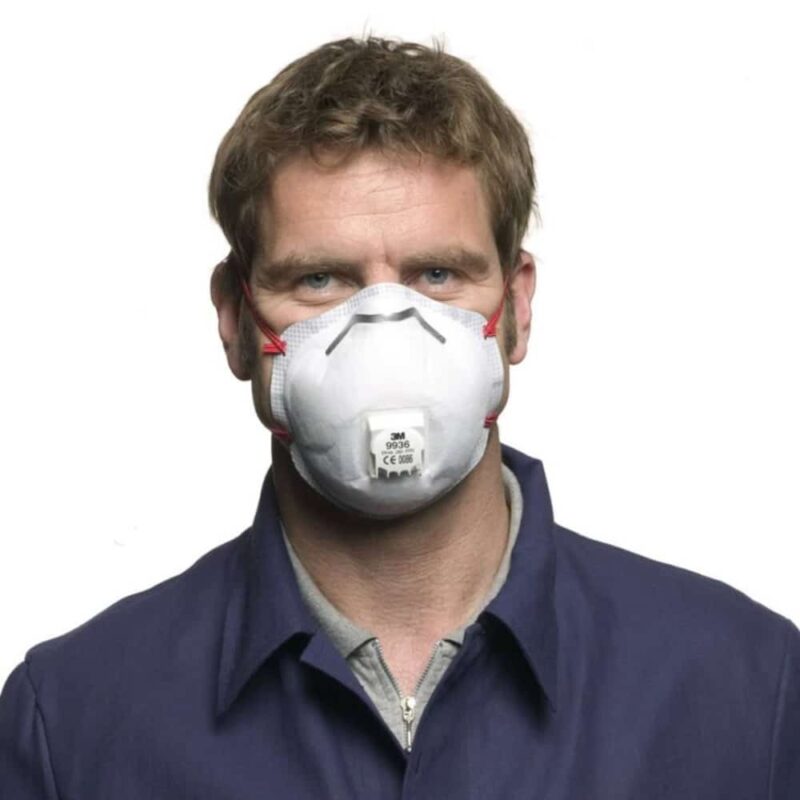 Respirator 3M 9936 FFP3 - z izdihovalnim ventilom - zaščita pred hlapi kislin - slika 4