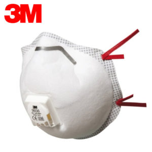 Respirator 3M 9936 FFP3 - z izdihovalnim ventilom - zaščita pred trdimi delci in hlapi kislin