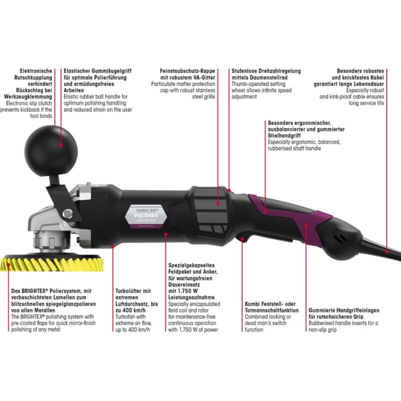 Ročni polirnik Eisenblätter VARILEX POLISHER HT BASIC SET - slika 4