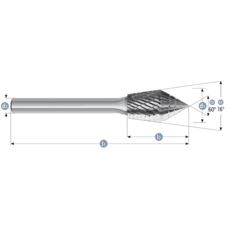 Roto rezkar Garryson COMBI LINE – Oblika: KSJ/WKN – Ø 12,7mm - slika 2