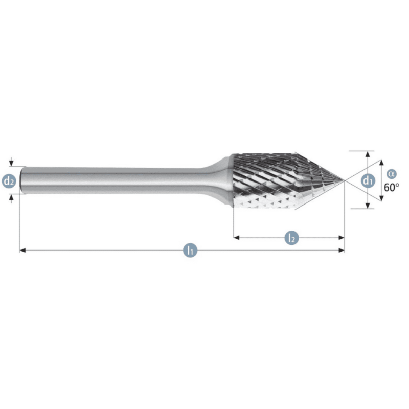 Roto rezkar Garryson COMBI LINE – Oblika: KSJ/ZYA – Ø 12,7mm - slika 2