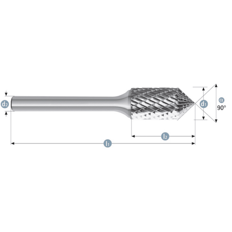 Roto rezkar Garryson COMBI LINE – Oblika: KSK/ZYA – Ø 12,7mm - slika 2