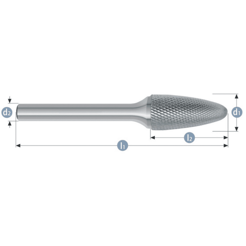 Roto rezkar Garryson DIAMOND CUT – Oblika RBF – zelo fini nasek - slika 2