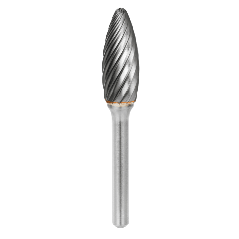 Roto rezkar Garryson INOX CUT – Oblika SH– z enojnim nasekom – za obdelavo nerjavečih jekel, izdelan iz karbidne trdine – za obdelavo spojev in utorov.