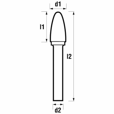 Roto rezkar GARRYSON – Oblika F (DIN 8032: RBF) – NON-Fe CUT – enojni nasek - Image 2