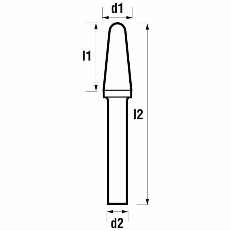 Roto rezkar GARRYSON – Oblika L (DIN 8032: KEL) – NON-Fe CUT – enojni nasek - slika 2