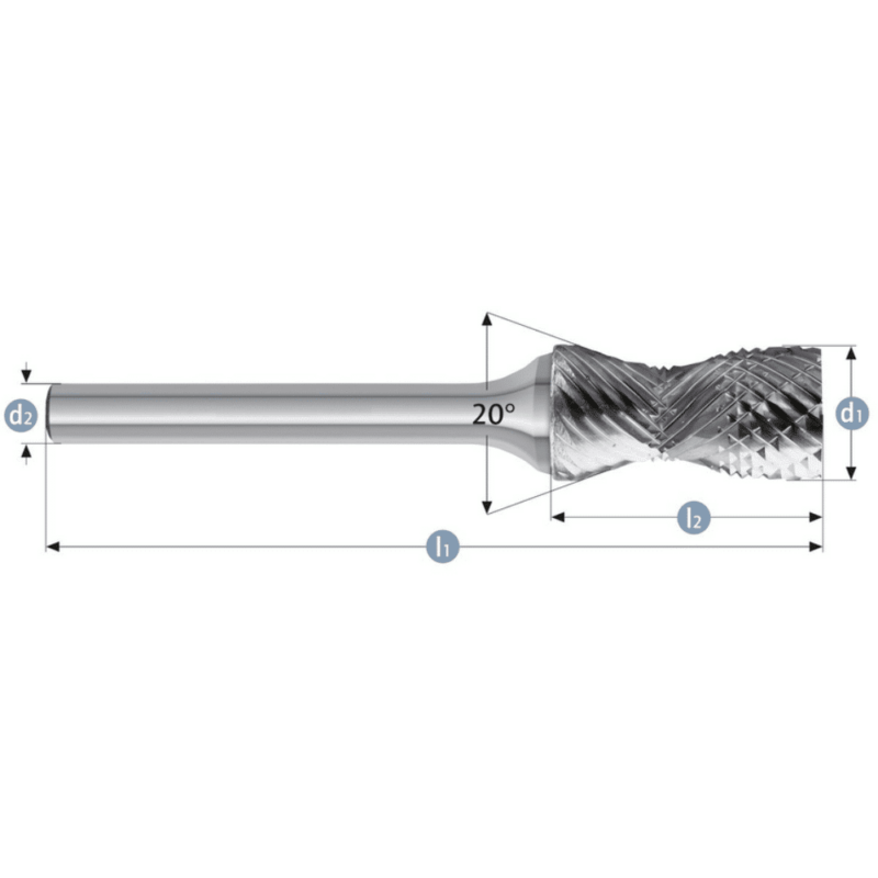 Roto rezkar Garryson RADIUS LINE - WKN+SKM - brez čelnega ozobljenja - Ø 12,7mm - slika 2