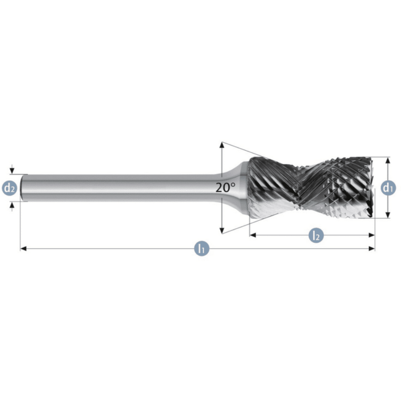 Roto rezkar Garryson RADIUS LINE – WKN+SKM – s čelnim ozobljenjem – Ø 12,7mm - slika 2