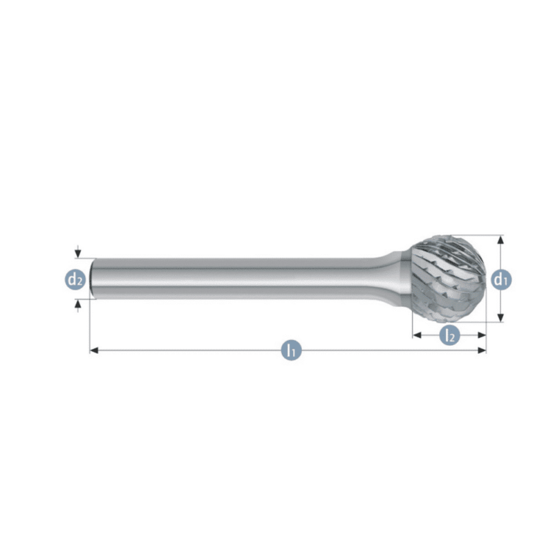 Roto rezkar Garryson STEEL CUT – Oblika KUD – grob, dvojni nasek - slika 2
