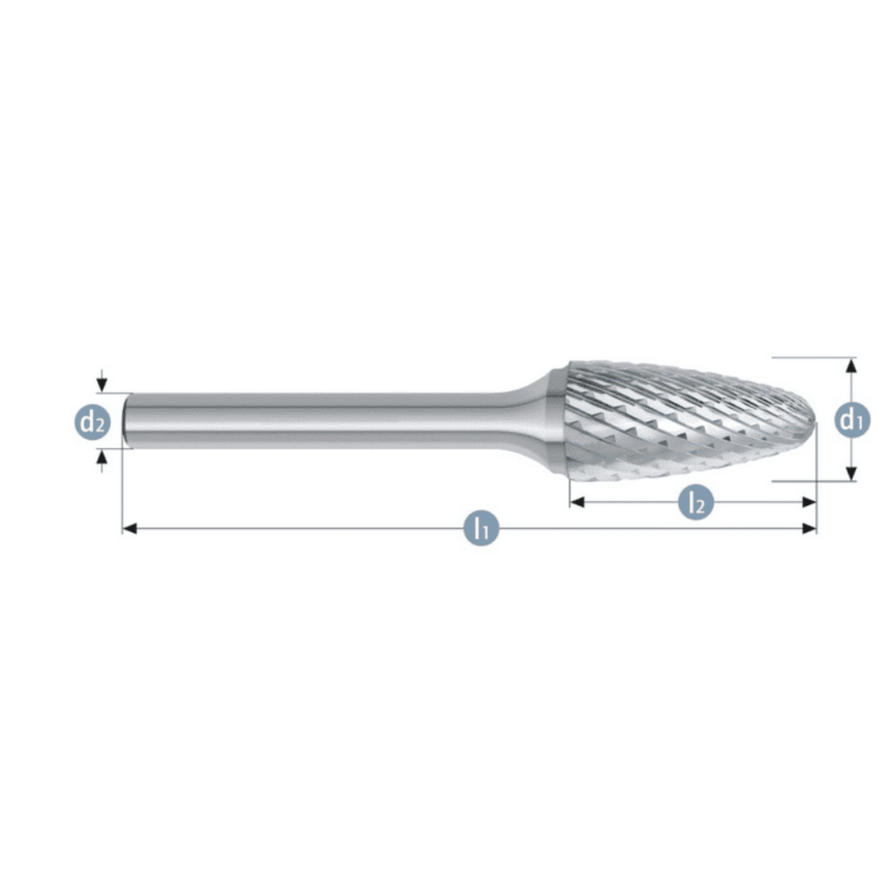 Roto rezkar Garryson STEEL CUT – Oblika RBF – grob, dvojni nasek - slika 2