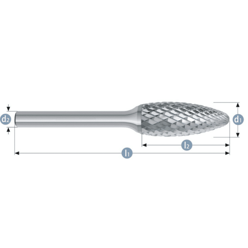 Roto rezkar Garryson STEEL CUT – Oblika SH – grob, dvojni nasek - slika 2