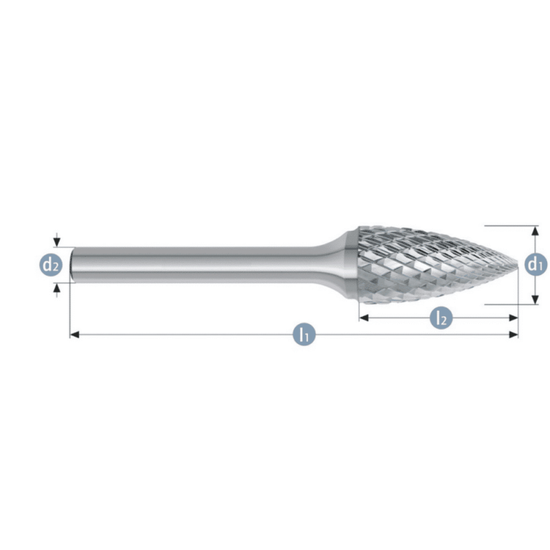 Roto rezkar Garryson STEEL CUT – Oblika SPG – grob, dvojni nasek - slika 2