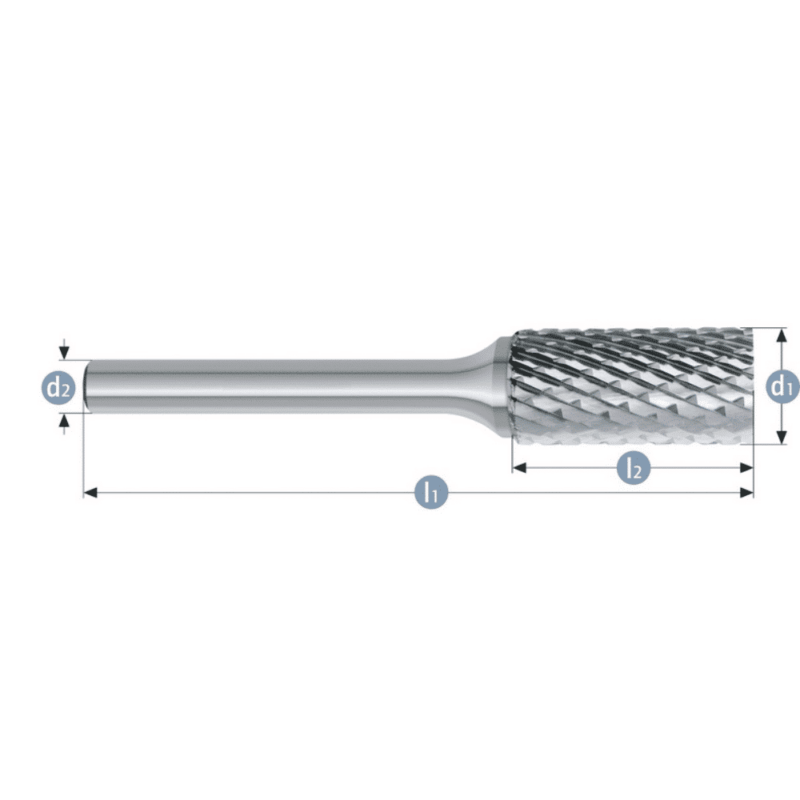 Roto rezkar Garryson STEEL CUT – Oblika ZYA – grob, dvojni nasek - slika 2