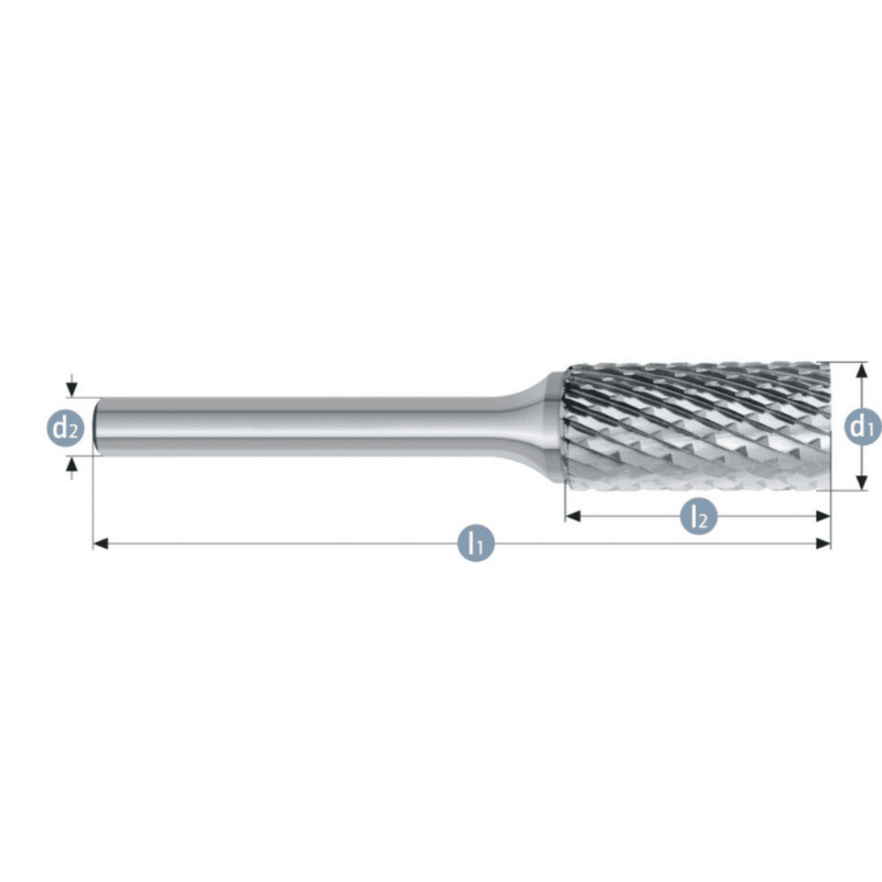 Roto rezkar Garryson STEEL CUT – Oblika ZYB – grob, dvojni nasek - slika 2
