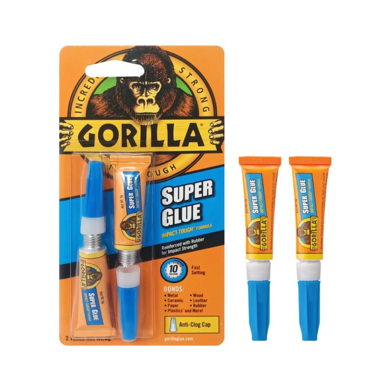 Sekundno lepilo Gorilla Super Glue 2x3ml - slika 2