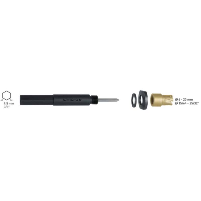 Set kronskih žag HSS M2 KARNASCH MINI-CUT, TIN-GOLD - 26-delni - slika 3